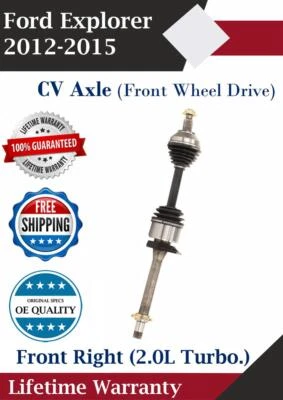 Eje delantero derecho CV para Ford Explorer 2012-2015 2,0 L turbo. Garantía de por vida 2x2. Foto 1 de 4