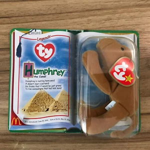 Beanie Baby McDonalds Legends Humphrey The Camel Ty Teenie w/ Errors on Package - Picture 1 of 4