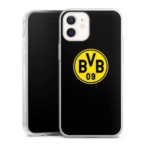 DeinDesign Handyhülle Slim transparent für Apple iPhone 12 mini BVB Schwarz - Bild 1 von 1
