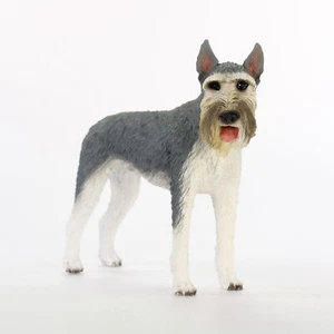 Schnauzer Figurine Hand Painted Statue Gray Giant - Picture 1 of 1