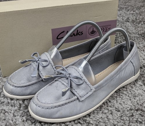 Clarks Feya Bloom Loafers Flats Comfort Shoes Uk Size 5D Good Cond CL102333