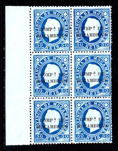 MOZAMBIQUE COMPANY — SCOTT 6 — 1892 50r KING LUIZ EMBALAJE ORIGINAL. NEGRO/6 — MNG — SCV $24 - Imagen 1 de 2