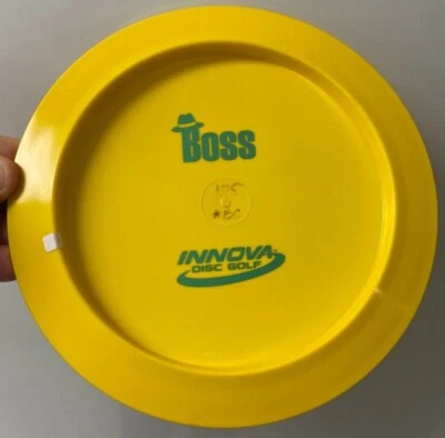 NEW Innova Star Boss Bottom Stamp Penned 175g Yellow Rare Older Run disc golf - Image 1 of 2