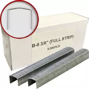 NEW 5000x Spotnails Galvanized Chisel B8 Staples 3/8" 10mm Box 5000 STCR2115 - Picture 1 of 1