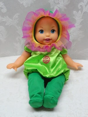 Fisher Price Mattel 2011 Little Mommy Garden Party Flower Baby Doll 14" Model X1 - Image 1 of 4