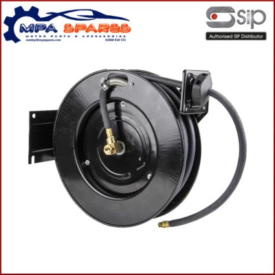 SIP 07977 SUPER MAJOR SWIVEL AIR HOSE REEL R15 - 15 METRE HOSE WITH THROUGH FLOW - Image 1 of 3