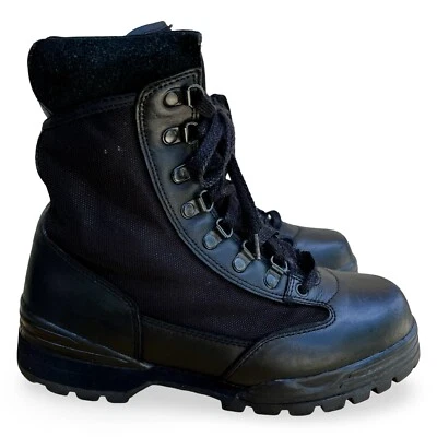 Botas CORCORAN Mujer 9M/Hombre 7.5M Cuero Negro Nylon Saltar Cordones #1955 COMBAT Foto 1 de 4