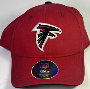 Atlanta Falcons Fitted Youth Hat/ Red & Black NFL Team Headwear