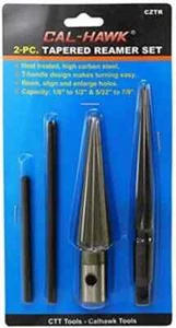 2pc T Handle Tapered Reamer Set 1/8" to 1/2" & 5/32" 7/8 Bridge Pin Hole Trimmer - Picture 1 of 2