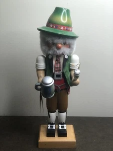 Christian Ulbricht Nutcracker German Man w/ Beer Stein Vintage RARE 17” Tall - Picture 1 of 14