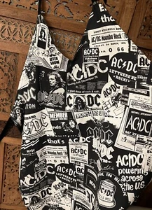 Delantal de Chef Largo AC DC Rock N Roll Ropa de Cocina Decoración Música Ventilador Regalo NUEVO - Imagen 1 de 2