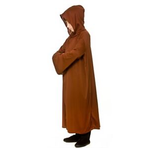 Hooded Robe Childrens Jedi Cloak Fancy Dress Costume Accessory Boys Girls