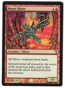 MTG Heart Sliver FOIL Premium Deck Series H09 Common All Have Haste Unplayed NM - Picture 1 of 2