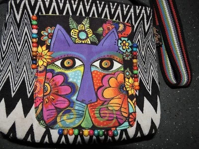 Bolso Bandolera Laurel Burch Blossoming Feline 13,5 x 10 x 4 Foto 1 de 4
