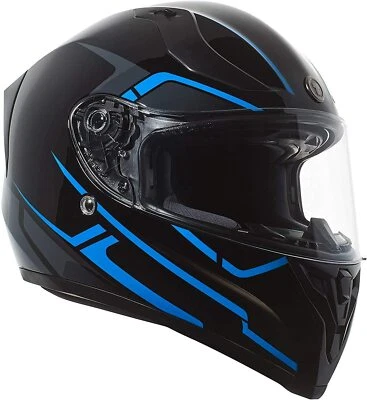 TORC T-15B Casco Completo Cara Moto Scooter Bluetooth DOT Negro Azul Rush XXL Foto 1 de 4