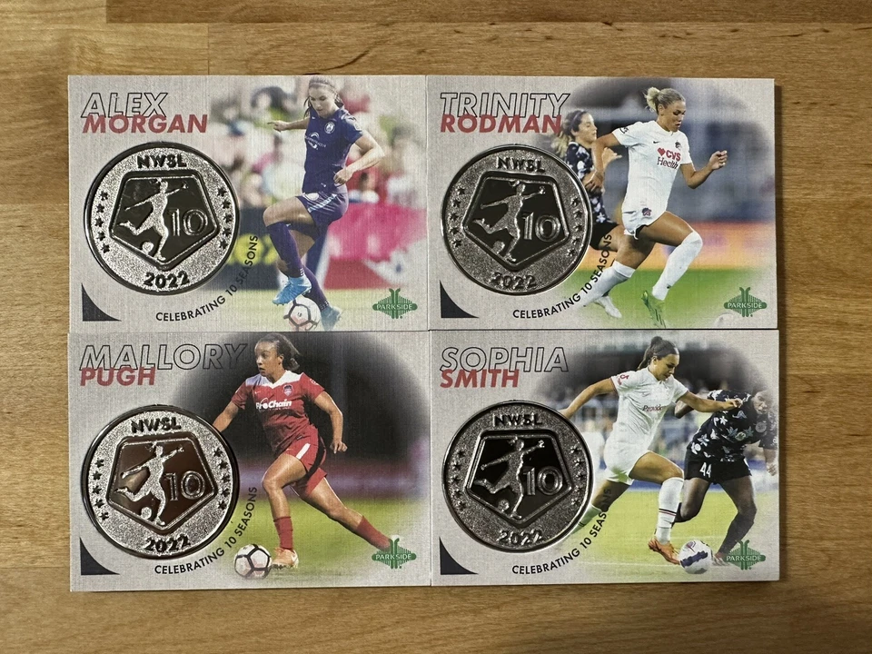 2022 PARKSIDE NWSL PARAMOUNT 10TH ANNIVERSARY COIN CARD YOU PICK RODMAN MORGAN - Image 1 of 1