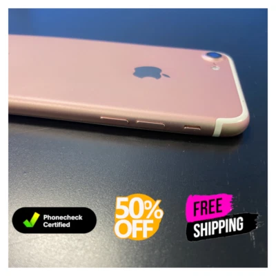 Apple iPhone 7 128GB 32GB Unlocked ATT Verizon Very Good 4G |Rose Gold , Red| - Image 1 of 4