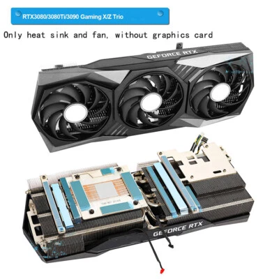 For MSI RTX3080 3080Ti 3090 GAMING X/Z Trio Graphics Card Cooler with Fan - Image 1 of 4