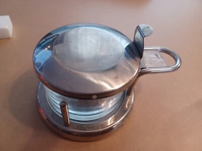  Awesome Endurance 18/8 Stainless Steel Glass Sugar Bowl (U12) - Image 1 of 4