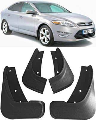Genuine Front & Rear Splash Guards Mud Flaps For 2008-2014 Ford Mondeo MK4 IV - Image 1 of 4