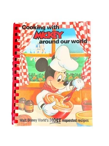 Cooking With Mickey Around Our World 1st Printing 1986 Spiral Bound  - Picture 1 of 11