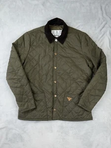 Barbour Beacon Starling Quilted Jacket Olive Green Men's Large Padded - Picture 1 of 8