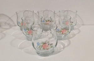 Teerose Pfaltzgraff 6er Set Saft Steine Gläser Libbey 9,5 oz Stauden 3,5" - Bild 1 von 7