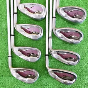 Ladies XXIO Iron Set 5-9 Pw Aw Sw 8pc RH MP600 Flex A Graphite Women Golf Dunlop - Picture 1 of 13