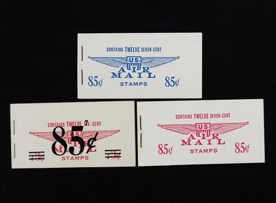 nystamps US Air Mail Booklet Stamp # BKC5 BKC6 BKC8 Mint OG NH  N21x2428 - Image 1 of 4
