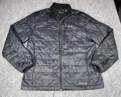 Marmot Men's Calen Jacket Black Lightweight Puffer Primaloft Full Zip XXL *Logo* - Image 1 of 4