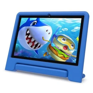 10" Kids Tablet, Android 13 (Expandable to 128GB), Quad-core, 32GB Blue K109A-B - Picture 1 of 8