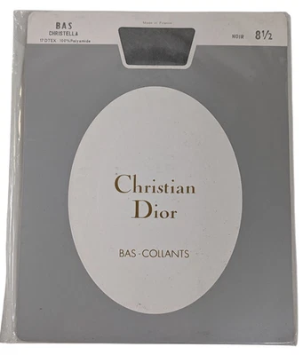 Pantimedias de Colección Christian Dior Bas Collants Christella 17 DTEX Talla 8 1/2 Foto 1 de 2