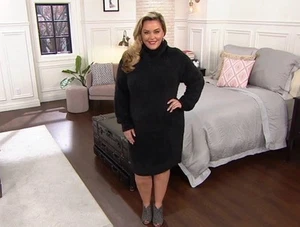 Thick Plush 4X Sweater Dress Turtleneck Premium Super Soft QVC McGrady - Picture 1 of 11