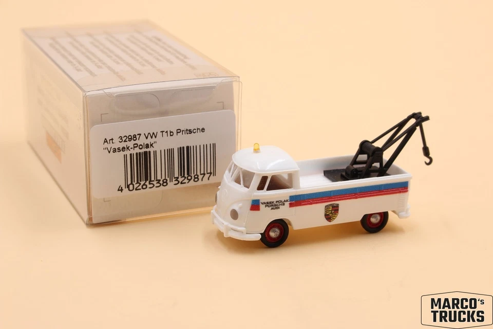 Brekina VW T1b Plataforma AbTractor "Vasek Polak No. 32987 1/87 /BRN2317 Foto 1 de 1