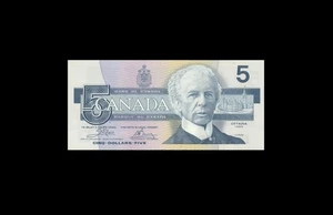 1986 BANK OF CANADA $5 ~Crow & Bouey~ "EON" **2567162** (( GEM UNC )) - Picture 1 of 2