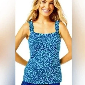 Lilly Pulitzer Luxletic Lucine Oyster Bay My Favorite Sport Bra Tank Top Medium - Picture 1 of 10