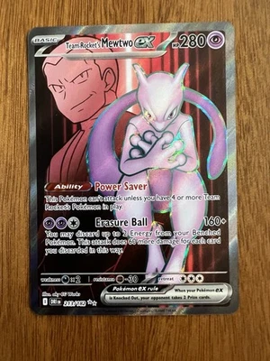 Team Rocket's Mewtwo ex 213/182 Sv10: Destined Rivals Holo - Image 1 of 2