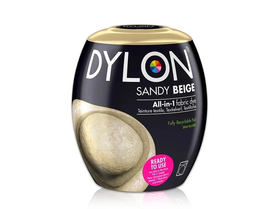 Máquina de teñir tela DYLON vaina beige arena 350 g algodón lana - fibras naturales Foto 1 de 1
