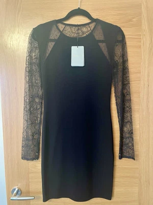 EMILIO PUCCI KNIT STYLE LONG SLEEVED WOOL LACE LITTLE BLACK DRESS Size M NEW - Image 1 of 4