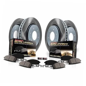  SC7557 Front and Rear Brake Kit With Semi-Coated Brake Rotors and Ceramic  - Picture 1 of 7