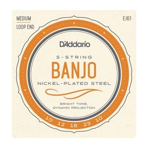Cuerdas de níquel banjo de 5 cuerdas D'Addario J61, medianas 10-23 (NUEVAS) - Imagen 1 de 1