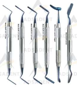 Juego avanzado de 6 empaquetadoras de injerto óseo kit de periotoma portador de tapones de injerto óseo - Imagen 1 de 1