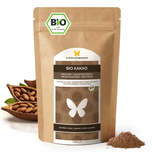 1kg BIO Kakao Pulver, 100% natürlich, ohne Zucker, naturbelassen, 1000g - Bild 1 von 5