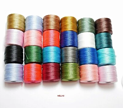 NELLYS C-Lon Garn Ø 0,5mm Fädeln Makramee Häkeln Kumihimo 25 Farben