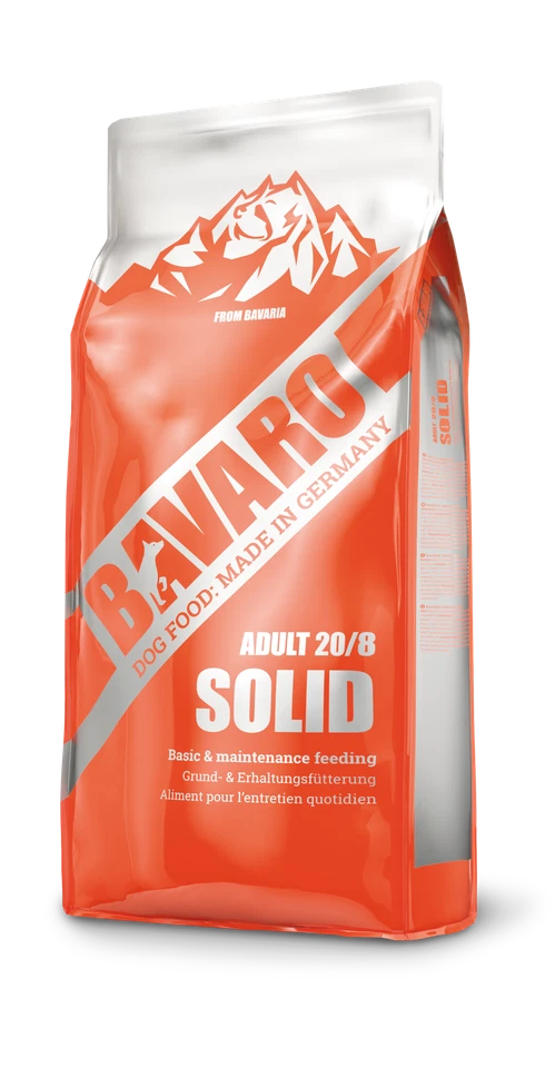 BAVARO Solid 20/8 18kg | Trockenfutter für Hunde | Adult | ohne Zucker & Soja - Bild 1 von 1