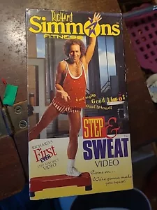 Richard Simmons Fitness Step & Sweat 1st Ever Step Aerobics Video VHS 1994 - Picture 1 of 4