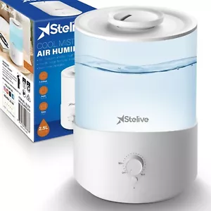 Stelive 2.5L Air Humidifier, Cool Mist Humidifier, Top Fill Humidifier - Picture 1 of 12