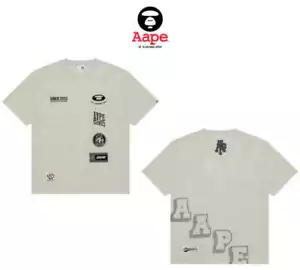Aape By A Bathing Ape Men's Wide Silhouette T-Shirt 2024 Model AAPTEM1566XAN JPN - Picture 1 of 7