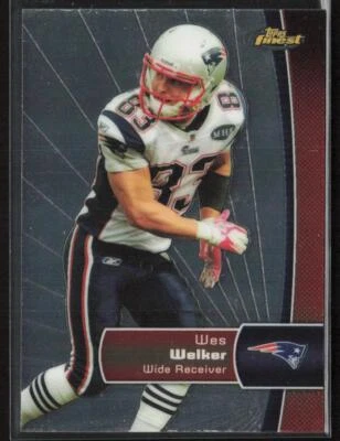 2012 Finest 26 Wes Welker New England Patriots Football Card - Image 1 of 2