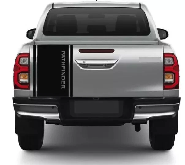 Calcomanías adhesivas para puerta trasera Nissan Pathfinder 4x4 utilitarias con gráficos a rayas traseras Foto 1 de 4